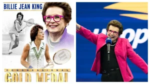 Billie Jean King first female athlete to be awarded Congressional Gold Medal