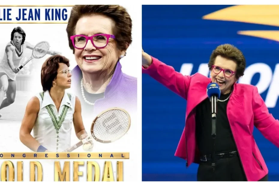 Billie Jean King first female athlete to be awarded Congressional Gold Medal